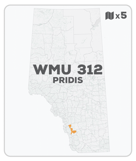 WMU 312 Hunting Bundle - Priddis Alberta (5 maps) - Hunting Bundle