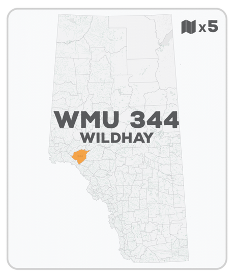 WMU 344 Hunting Bundle - Wildhay Alberta (5 maps) - Hunting Bundle