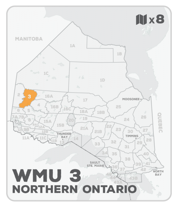 WMU 3 Hunting Bundle - Northern Ontario (8 maps) - Hunting Bundle