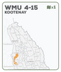 WMU 4-15 Kootenay Region - Hunting Topo BC - Backroad Maps