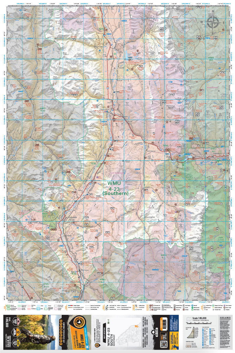 WMU 4-23 South Kootenay Region - Hunting Topo BC - Backroad Maps