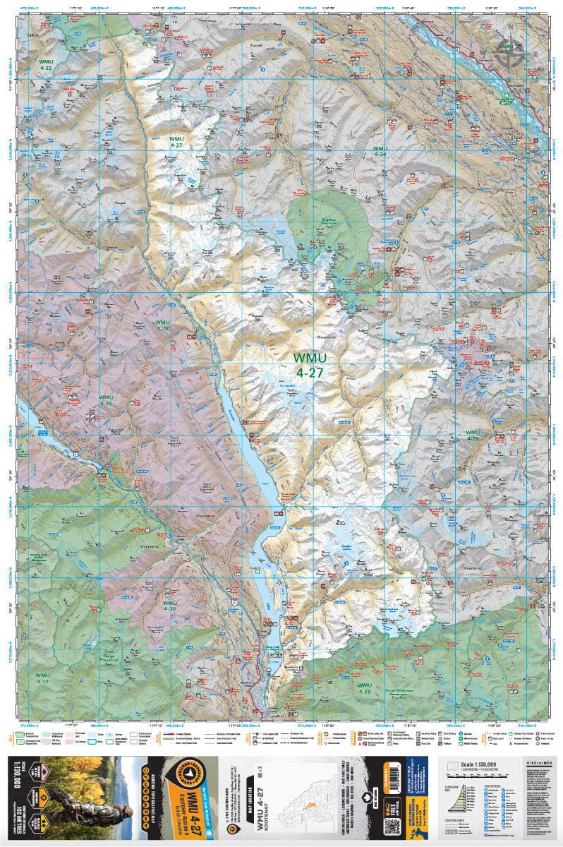 WMU 4-27 Kootenay Region - Hunting Topo BC - Backroad Maps