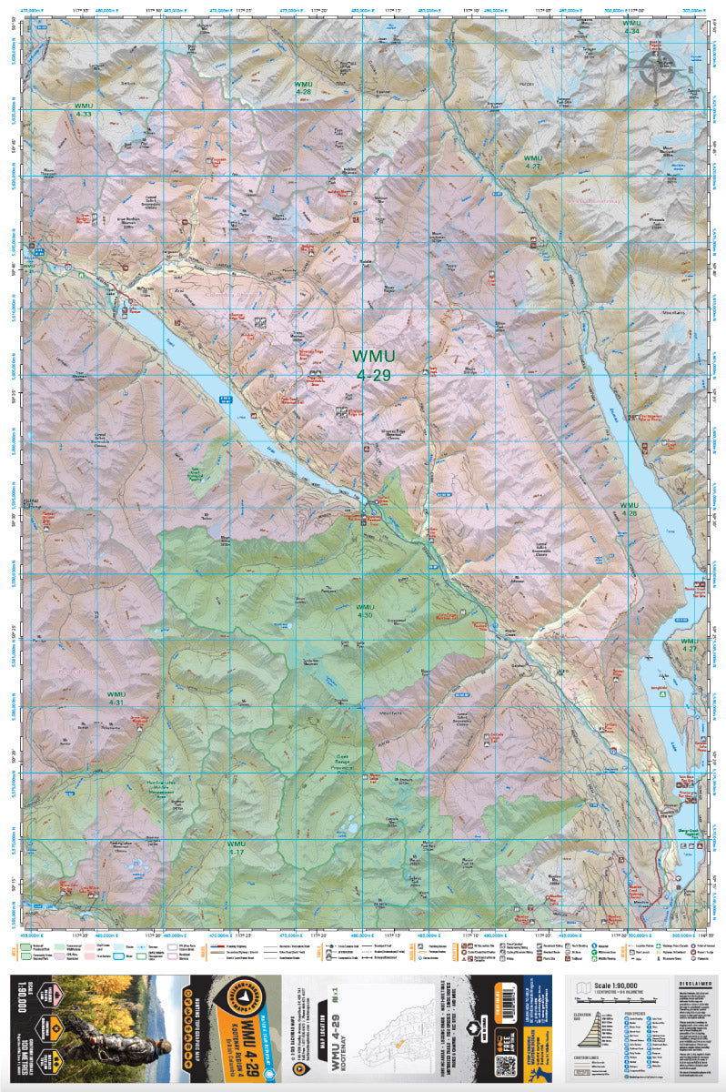 WMU 4-29 Kootenay Region - Hunting Topo BC - Backroad Maps