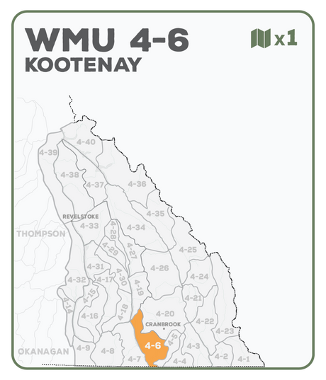 WMU 4-6 Kootenay Region - Hunting Topo BC - Backroad Maps