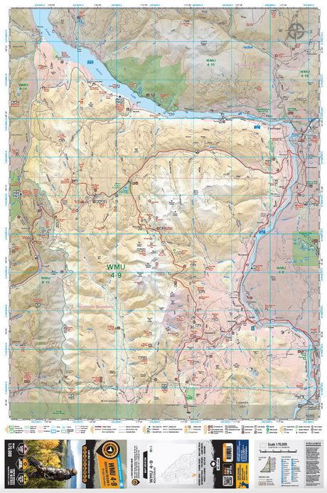 WMU 4-9 Kootenay Region - Hunting Topo BC - Backroad Maps