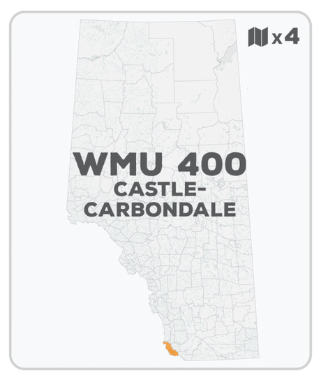WMU 400 Hunting Bundle - Castle-Carbondale Alberta (4 maps) - Hunting Bundle