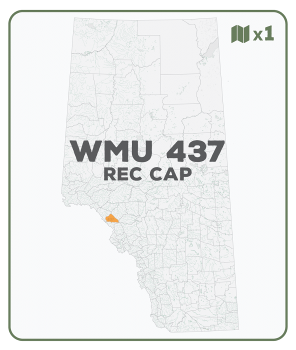 WMU 437 Rec Cap - Hunting Topo Alberta - Backroad Maps