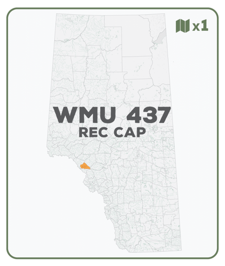 WMU 437 Rec Cap - Hunting Topo Alberta - Backroad Maps