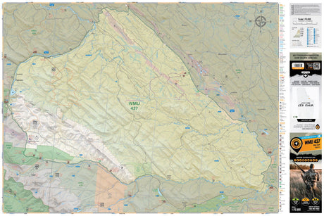 WMU 437 Rec Cap - Hunting Topo Alberta - Backroad Maps