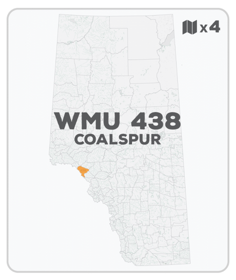 WMU 438 Hunting Bundle - Coalspur Alberta (4 maps) - Hunting Bundle
