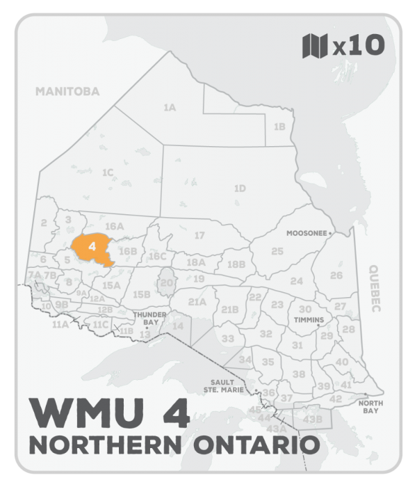 WMU 4 Ontario Hunting Bundle - Northern Ontario (10 maps) - Hunting Bundle
