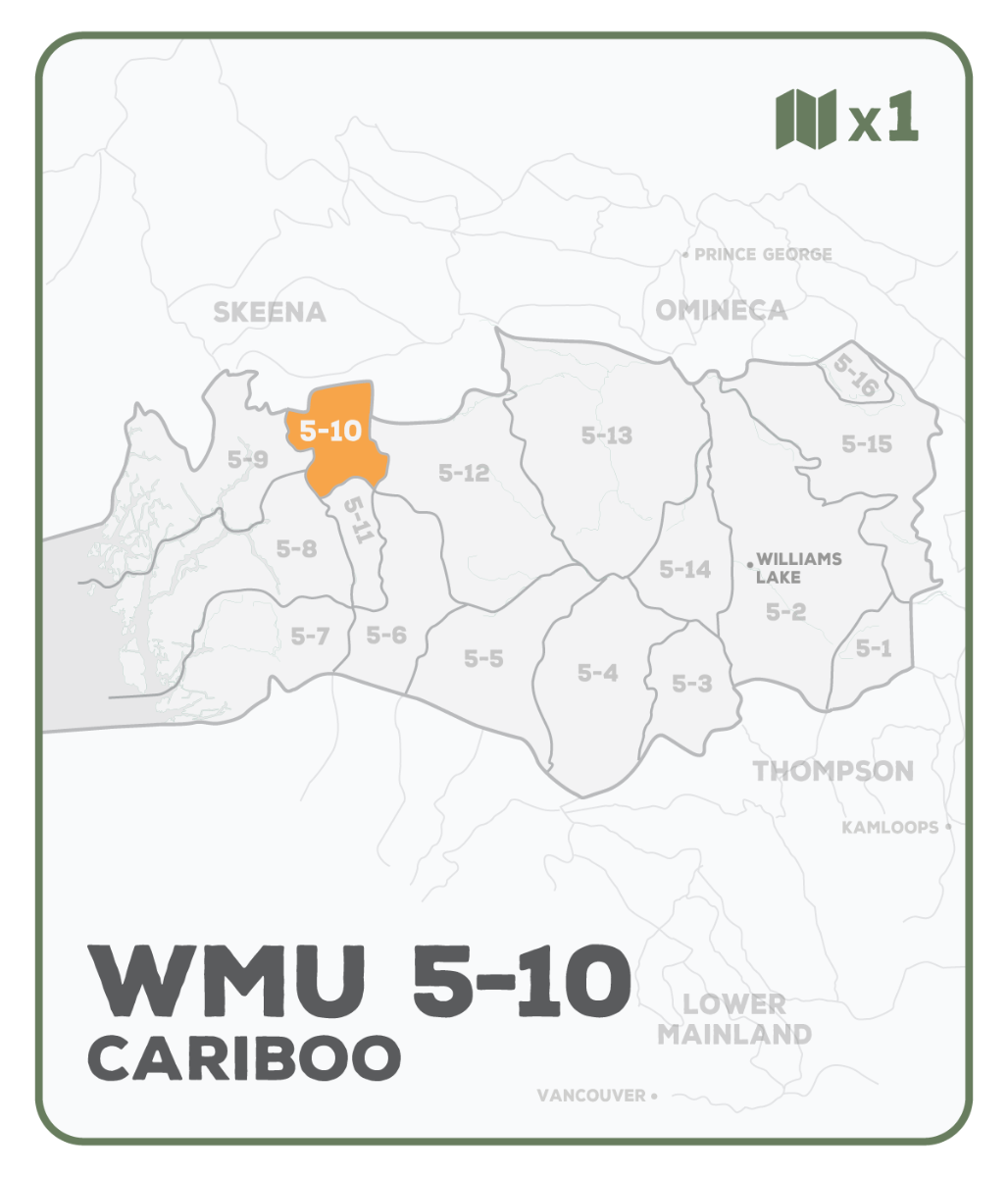 WMU 5-10 Cariboo Region - Hunting Topo BC - Backroad Maps