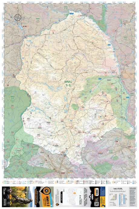WMU 5-3 Cariboo Region - Hunting Topo BC - Backroad Maps