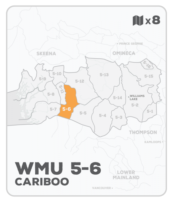 WMU 5-6 Hunting Bundle - Cariboo Region BC (8 maps) - Hunting Bundle