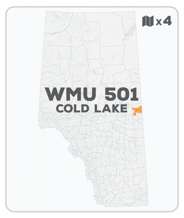WMU 501 Hunting Bundle - Cold Lake Alberta (4 maps) - Hunting Bundle