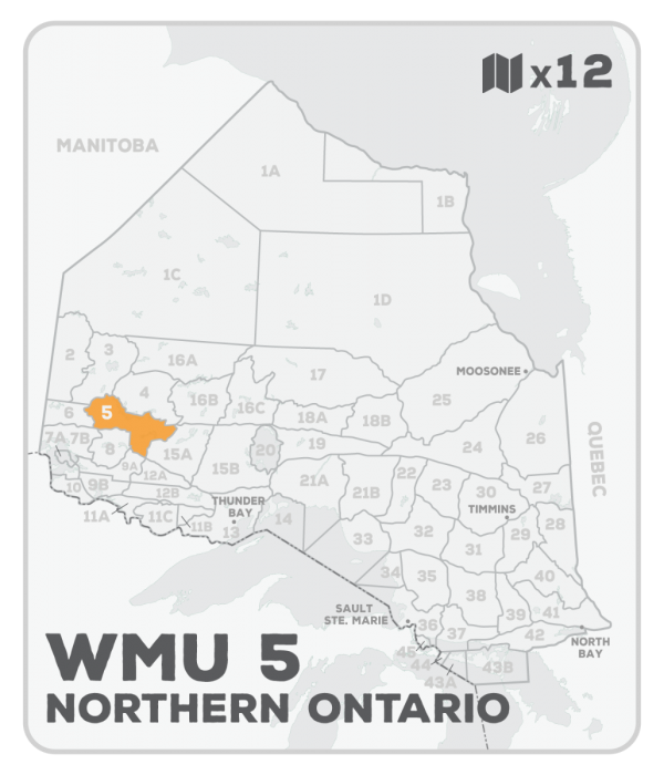 WMU 5 Hunting Bundle - Northern Ontario (12 maps) - Hunting Bundle