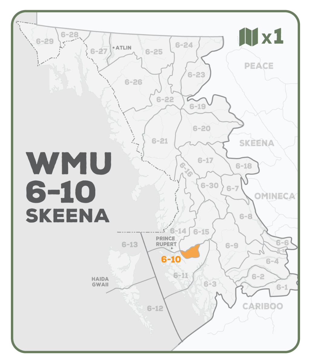 WMU 6-10 Skeena Region - Hunting Topo BC - Backroad Maps