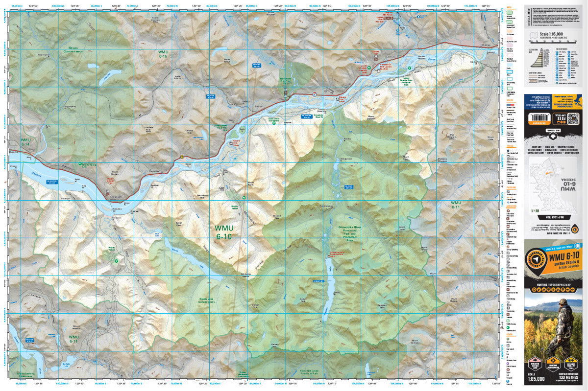 WMU 6-10 Skeena Region - Hunting Topo BC - Backroad Maps
