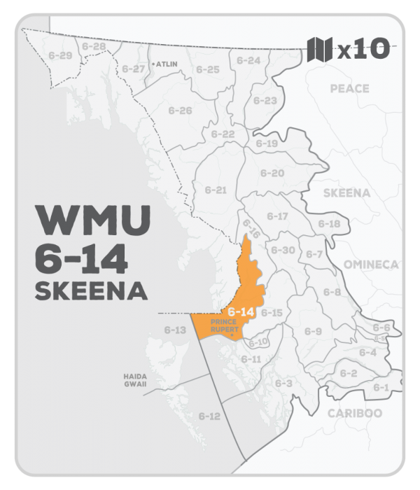 WMU 6-14 Hunting Bundle - Skeena Region BC (10 maps) - Hunting Bundle