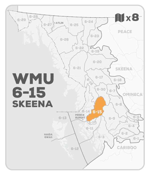 WMU 6-15 Hunting Bundle - Skeena Region BC (8 maps) - Hunting Bundle
