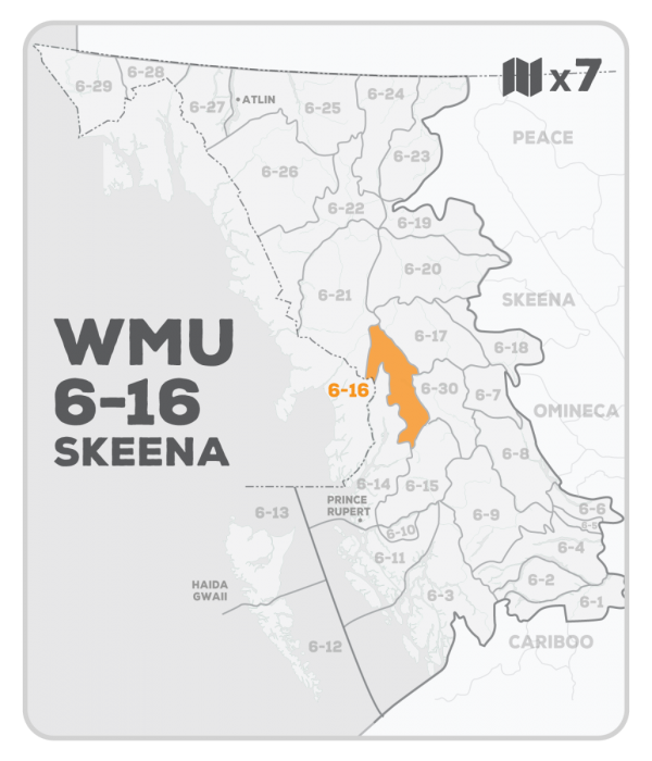 WMU 6-16 Hunting Bundle - Skeena Region BC (7 maps) - Hunting Bundle