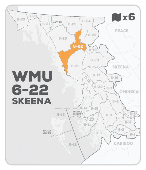 WMU 6-22 Hunting Bundle - Skeena Region BC (6 maps) - Hunting Bundle