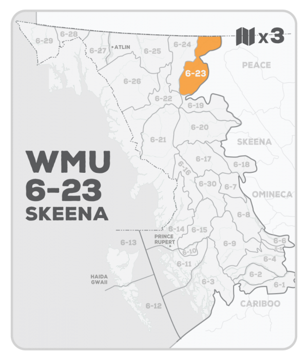 WMU 6-23 Hunting Bundle - Skeena Region BC (3 maps) - Hunting Bundle