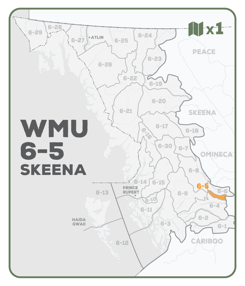 WMU 6-5 Skeena Region - Hunting Topo BC - Backroad Maps