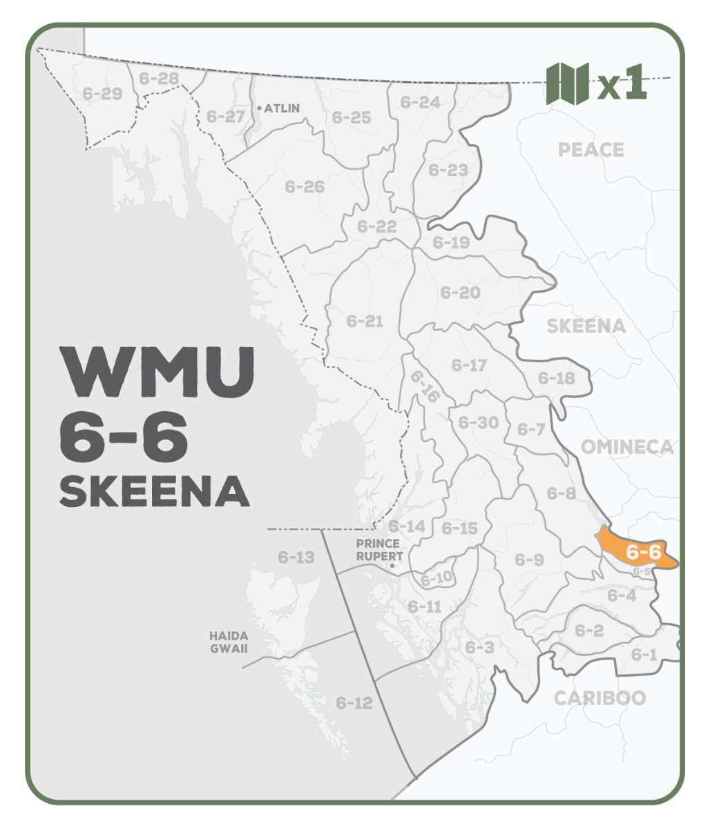WMU 6-6 Skeena Region - Hunting Topo BC - Backroad Maps