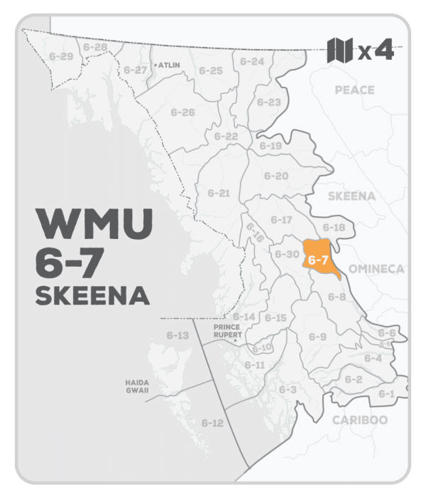 WMU 6-7 Hunting Bundle - Skeena Region BC (4 maps) - Hunting Bundle