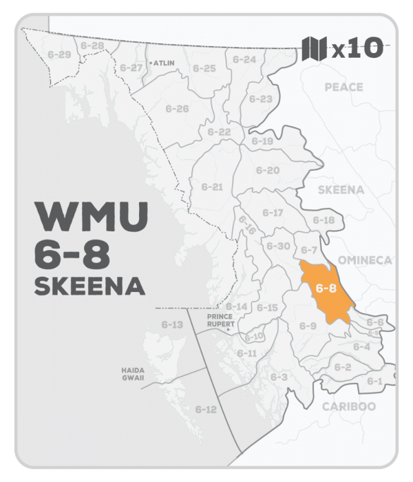 WMU 6-8 Hunting Bundle - Skeena Region BC (10 maps) - Hunting Bundle