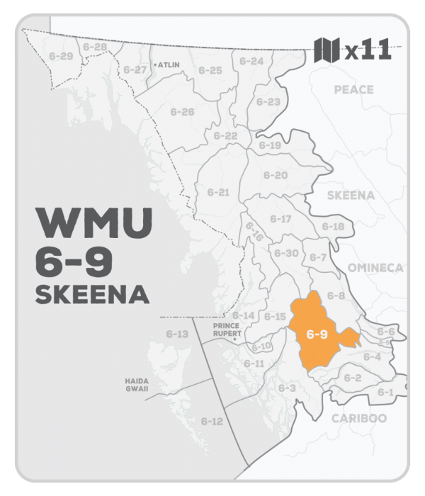 WMU 6-9 Hunting Bundle - Skeena Region BC (11 maps) - Hunting Bundle