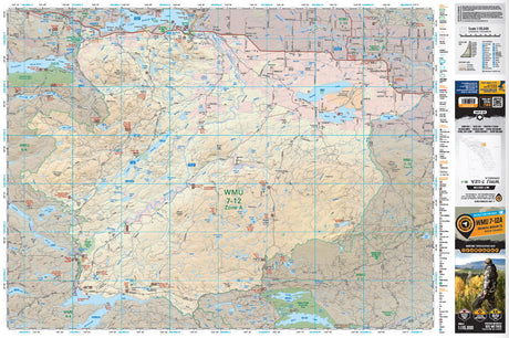 WMU 7-12 Zone A Omineca Region - Hunting Topo BC - Backroad Maps