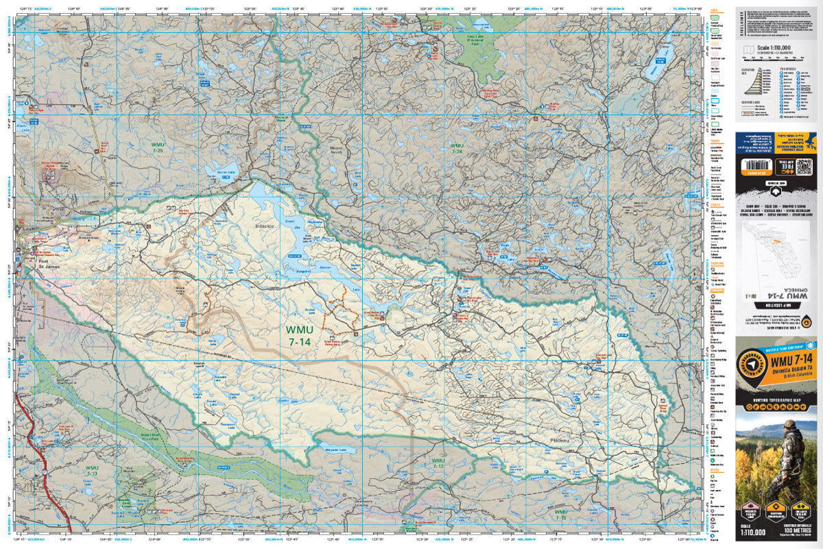 WMU 7-14 Omineca Region - Hunting Topo BC - Backroad Maps
