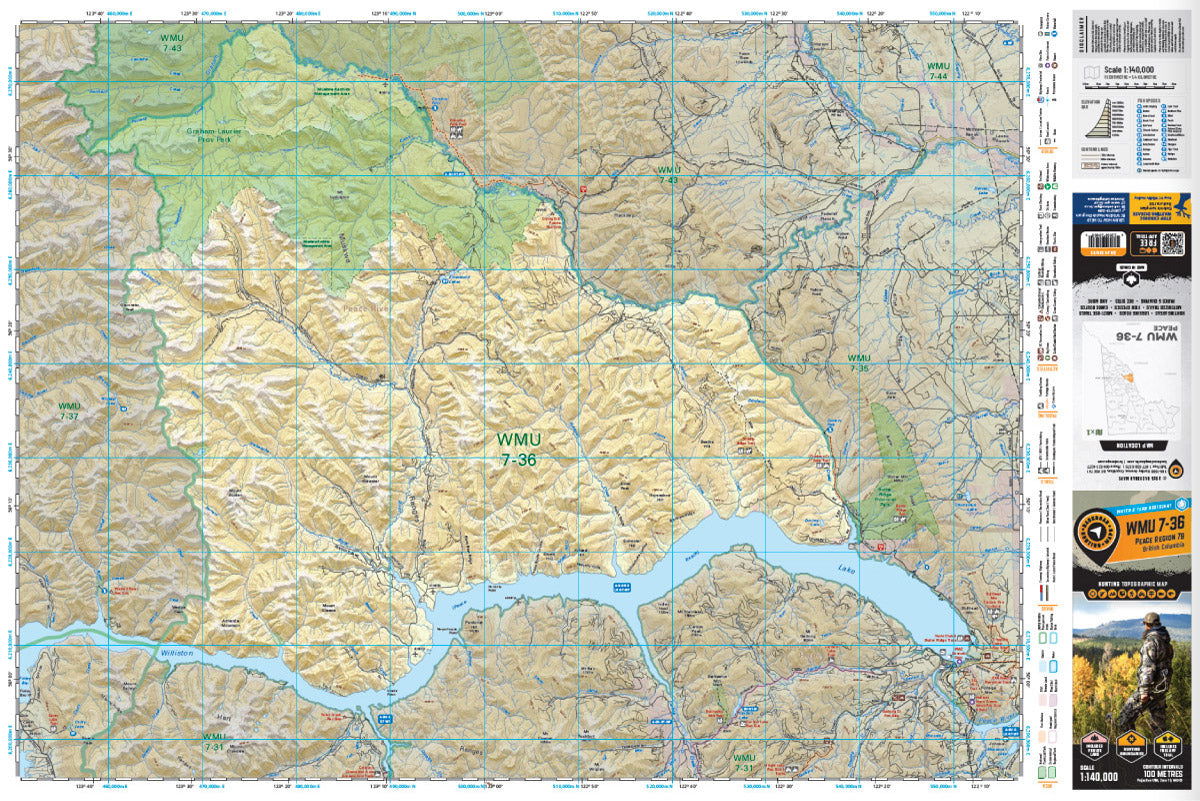 WMU 7-36 Peace Region - Hunting Topo BC - Backroad Maps