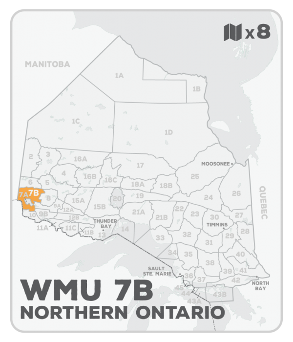 WMU 7B Hunting Bundle - Northern Ontario (8 maps) - Hunting Bundle