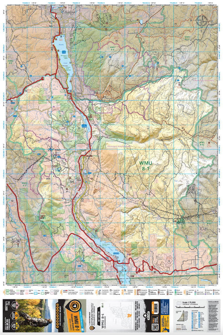 WMU 8-1 Okanagan Region - Hunting Topo BC - Backroad Maps