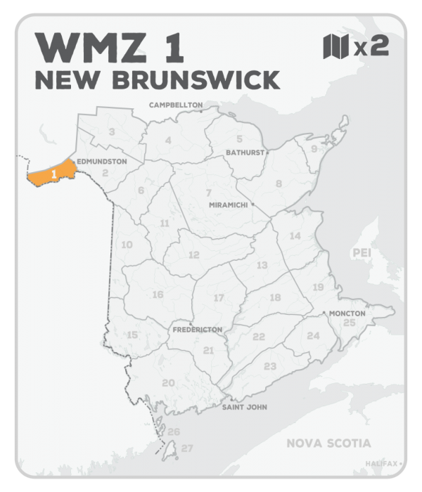 WMZ 1 Hunting Bundle - New Brunswick (2 maps) - Hunting Bundle