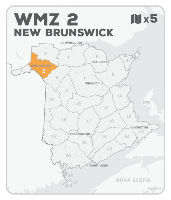 WMZ 2 Hunting Bundle - New Brunswick (5 maps) - Hunting Bundle