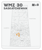 WMZ 30 Saskatchewan Hunting Maps Bundle (8 maps) - Hunting Bundle