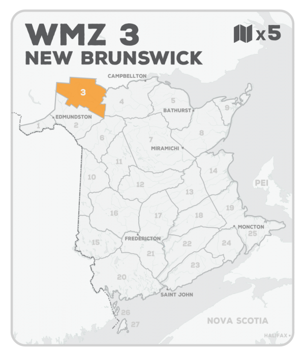 WMZ 3 Hunting Bundle - New Brunswick (5 maps) - Hunting Bundle