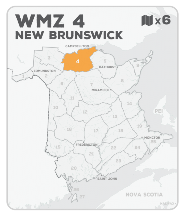 WMZ 4 Hunting Bundle - New Brunswick (6 maps) - Hunting Bundle