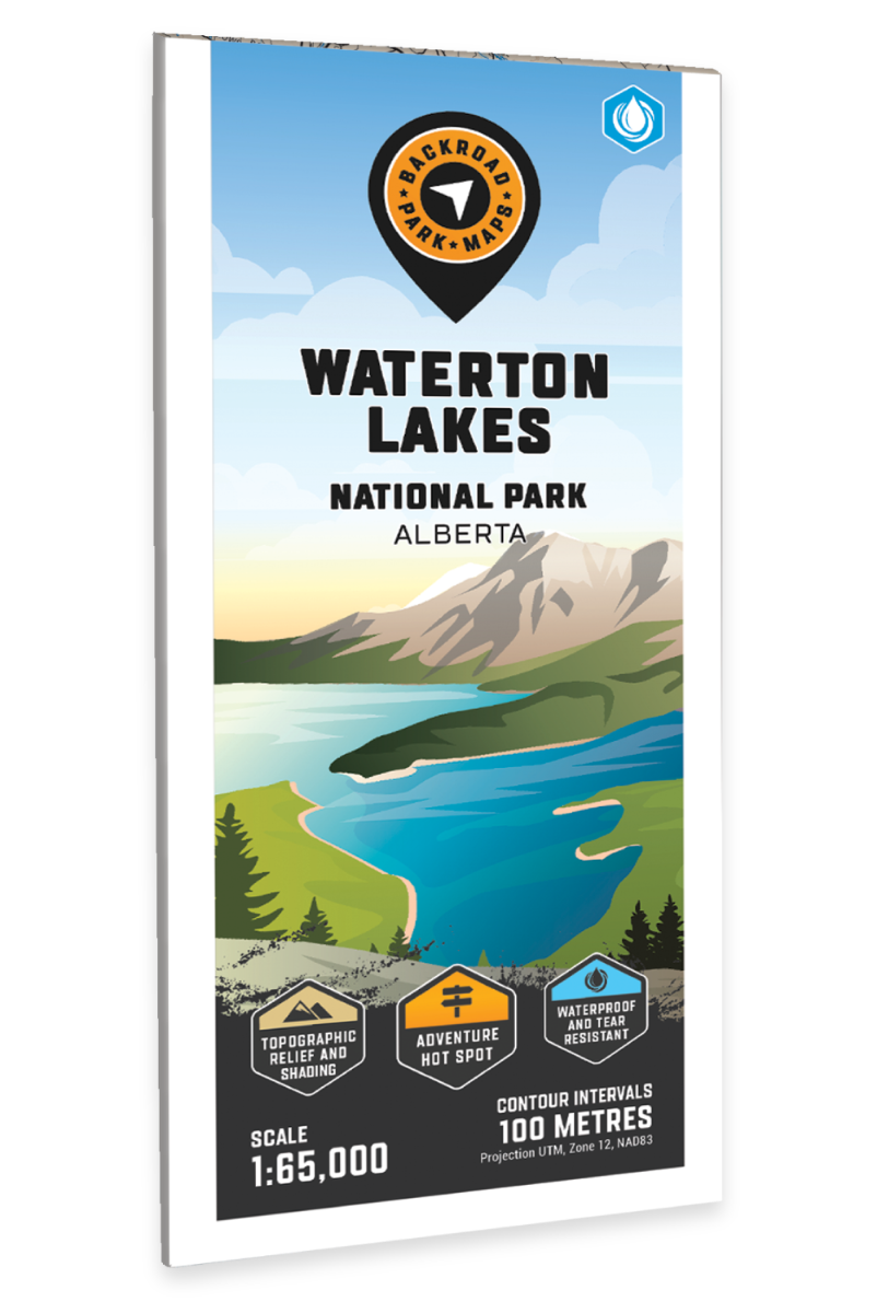 Waterton Lakes National Park Alberta - Park Map - Backroad Maps
