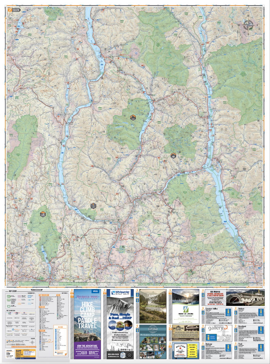West Kootenay BC - Recreation Map - Backroad Maps
