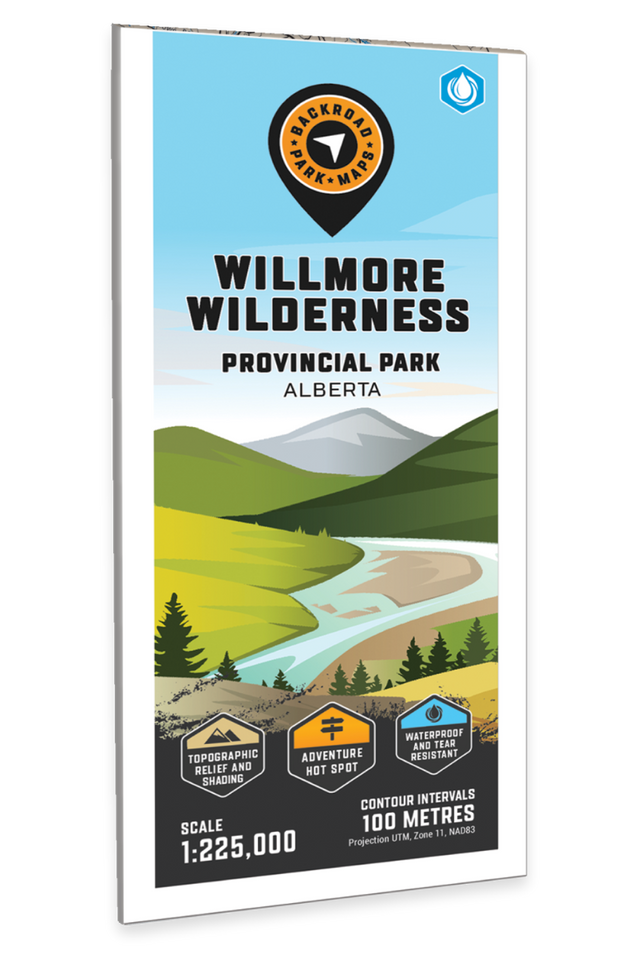 Willmore Wilderness Provincial Park Alberta - Park Map - Backroad Maps