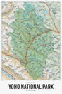 Yoho National Park BC - Wall Map - Backroad Maps