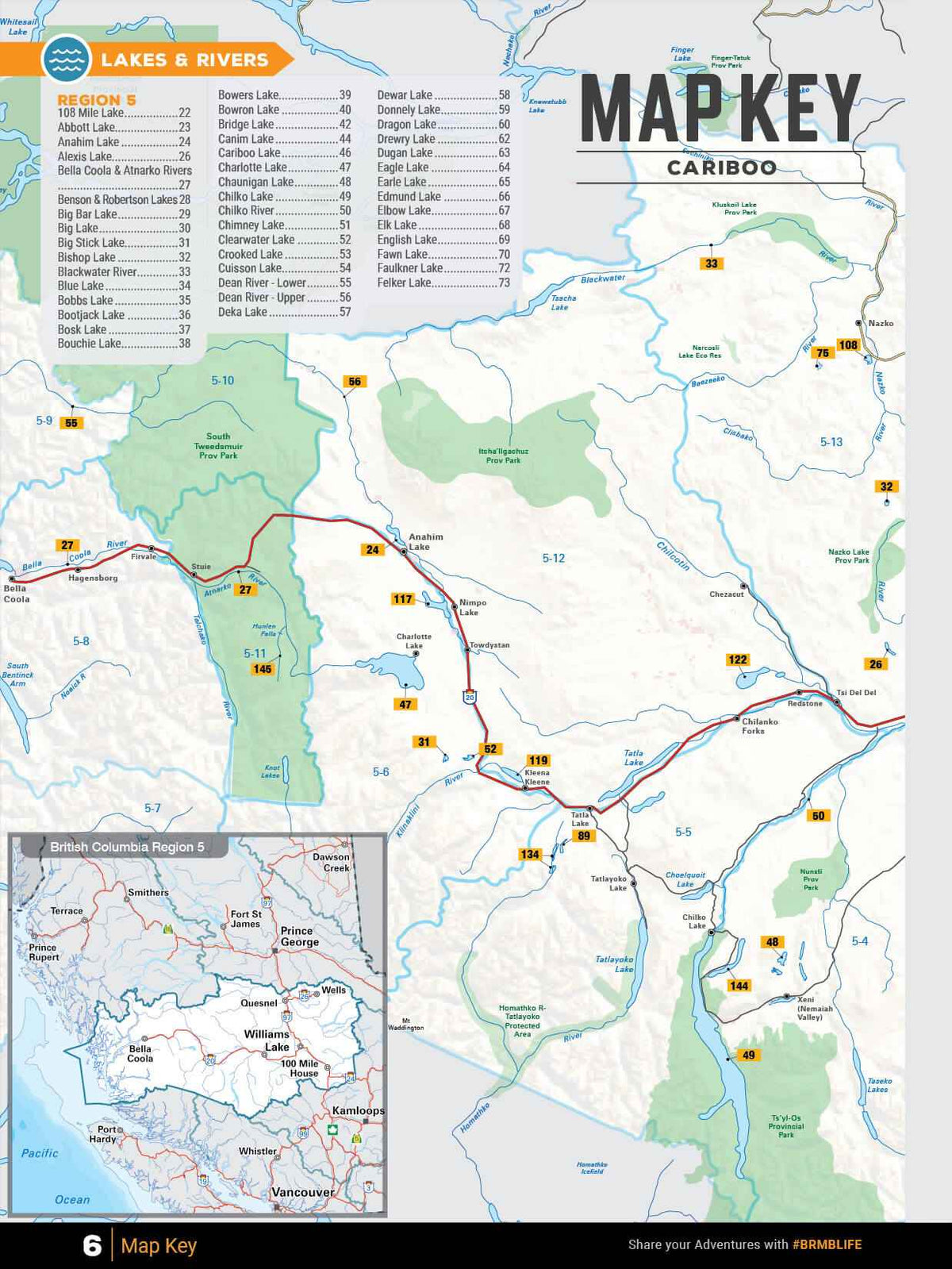 Cariboo Region BC Fishing Mapbook