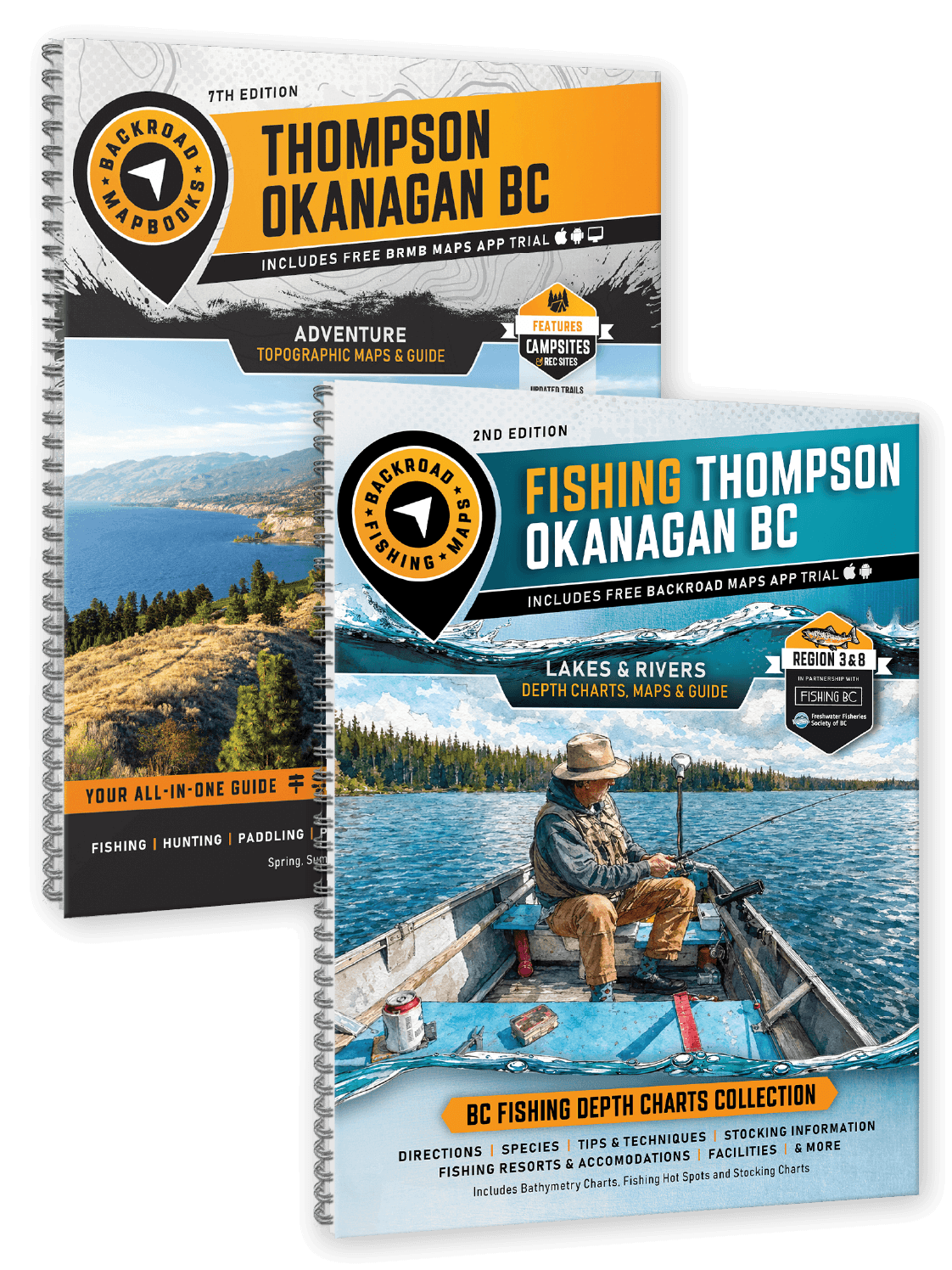 Thompson Okanagan BC Fishing & Backroad Mapbook Bundle - Backroad Maps