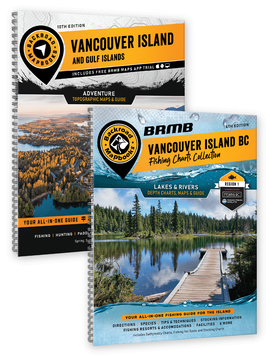 Vancouver Island BC Fishing & Backroad Mapbook Bundle - Backroad Maps
