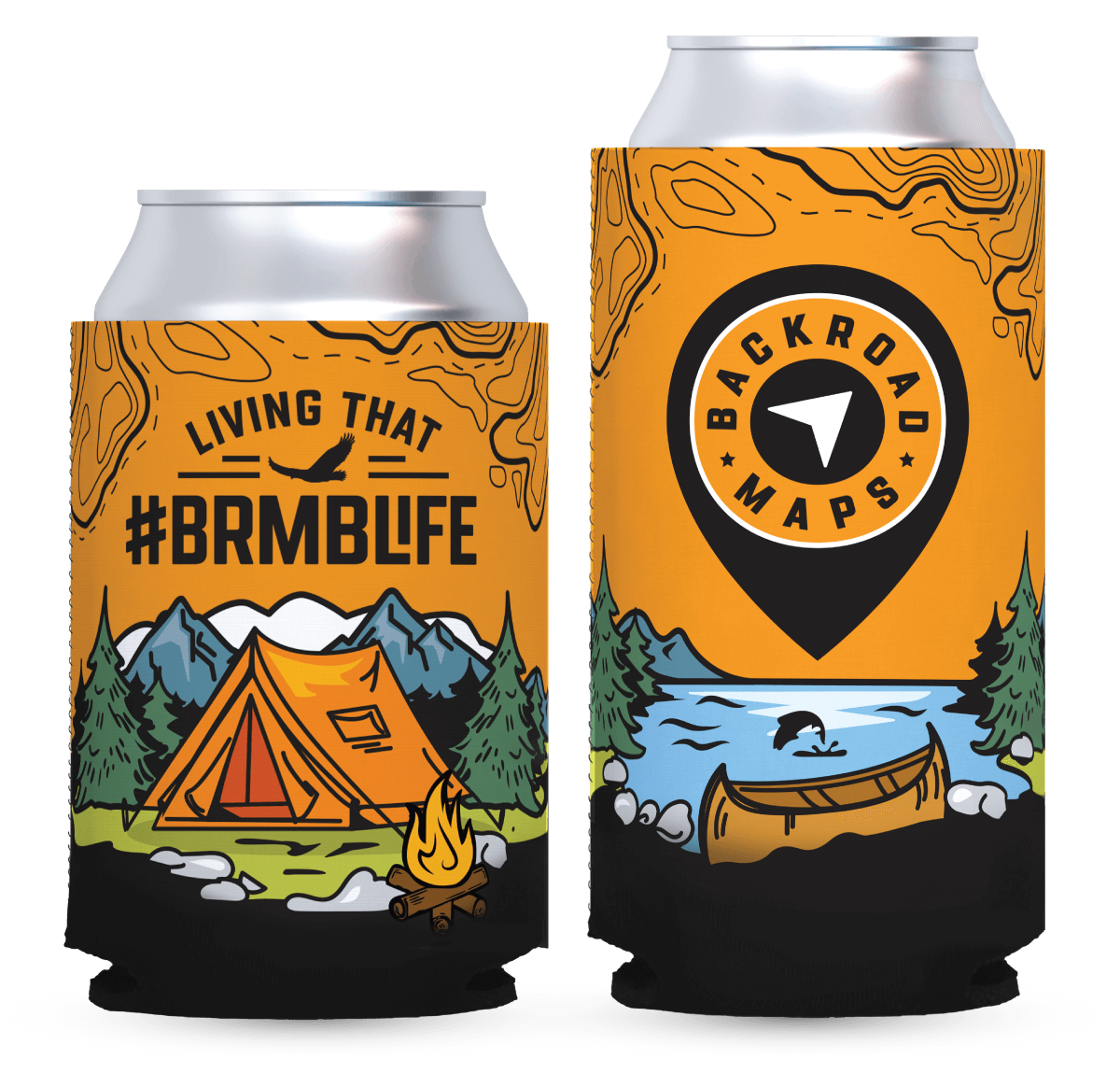 Backroad Maps Koozie